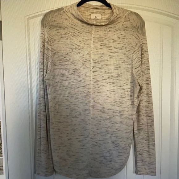 Lou & Grey mock Neck long turtleneck Sweater Size Large - Picture 1 of 6